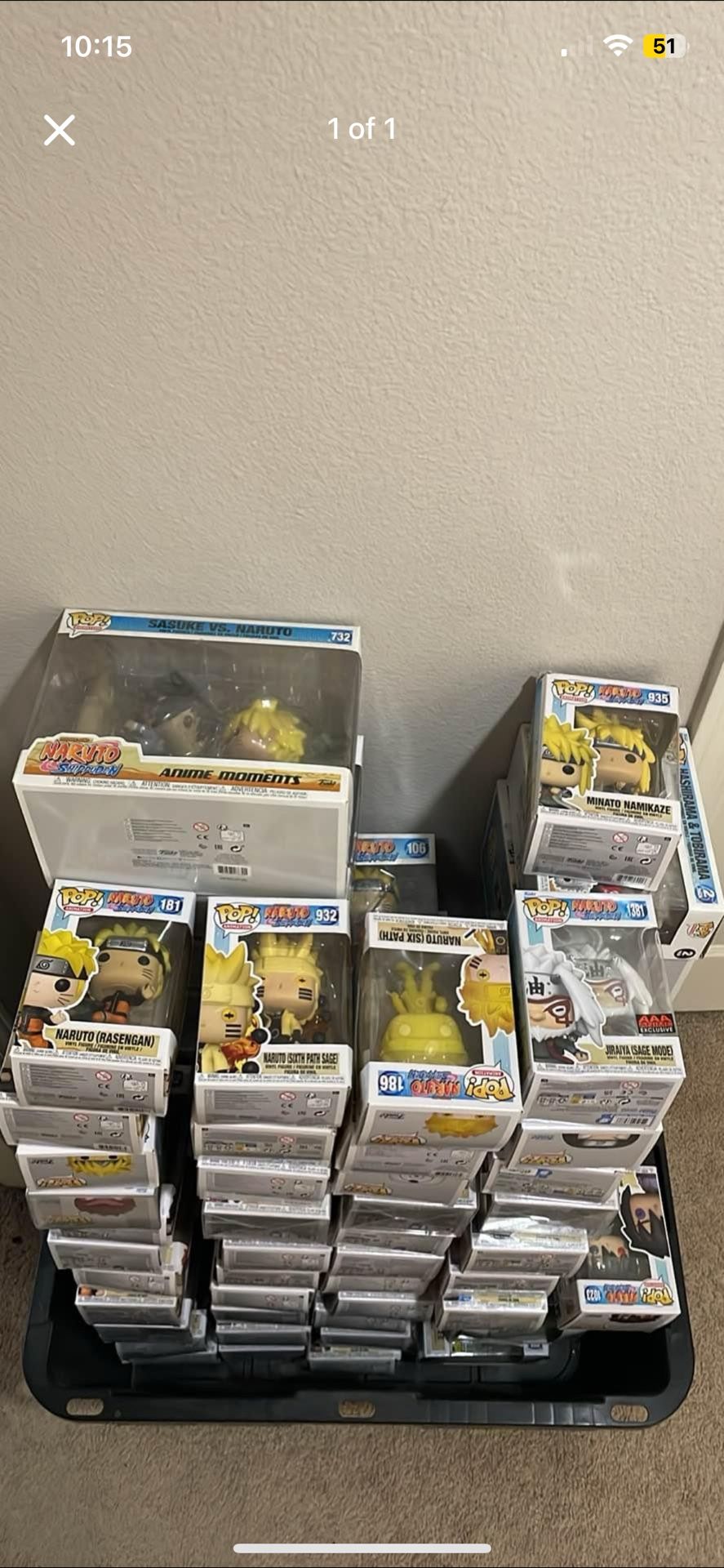 naruto funko pop lot