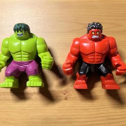 Lego Marvel Hulk Vs Red Hulk Minifigures 76078