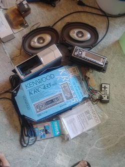 Vintage Old School Kenwood Cassette Player and Speakers Bundle