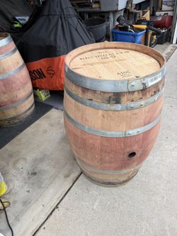 59 Gallon Wine Barrels- Freshly Emptied-Solid Oak Construction