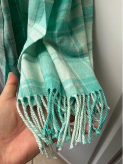 Oversized Aqua Scarf