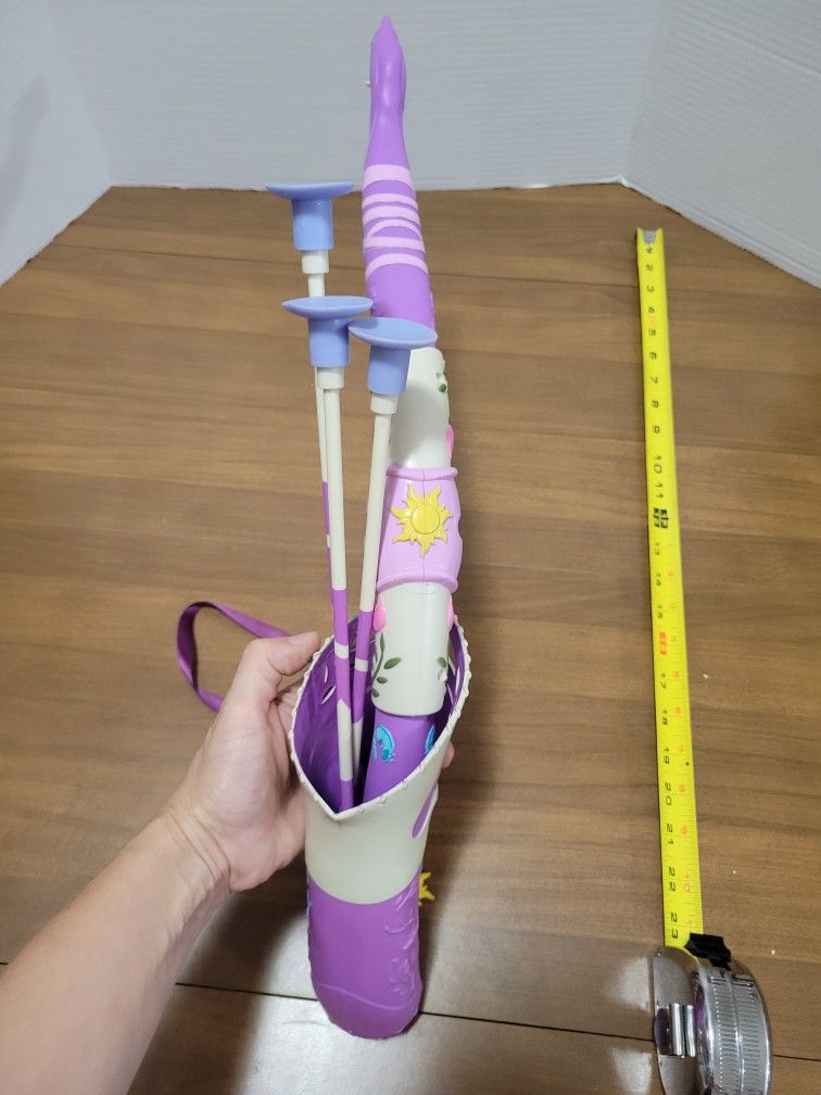 Disney Tangled Rapunzel Quiver Bow & Arrow  Set Prop Cosplay Halloween Costume