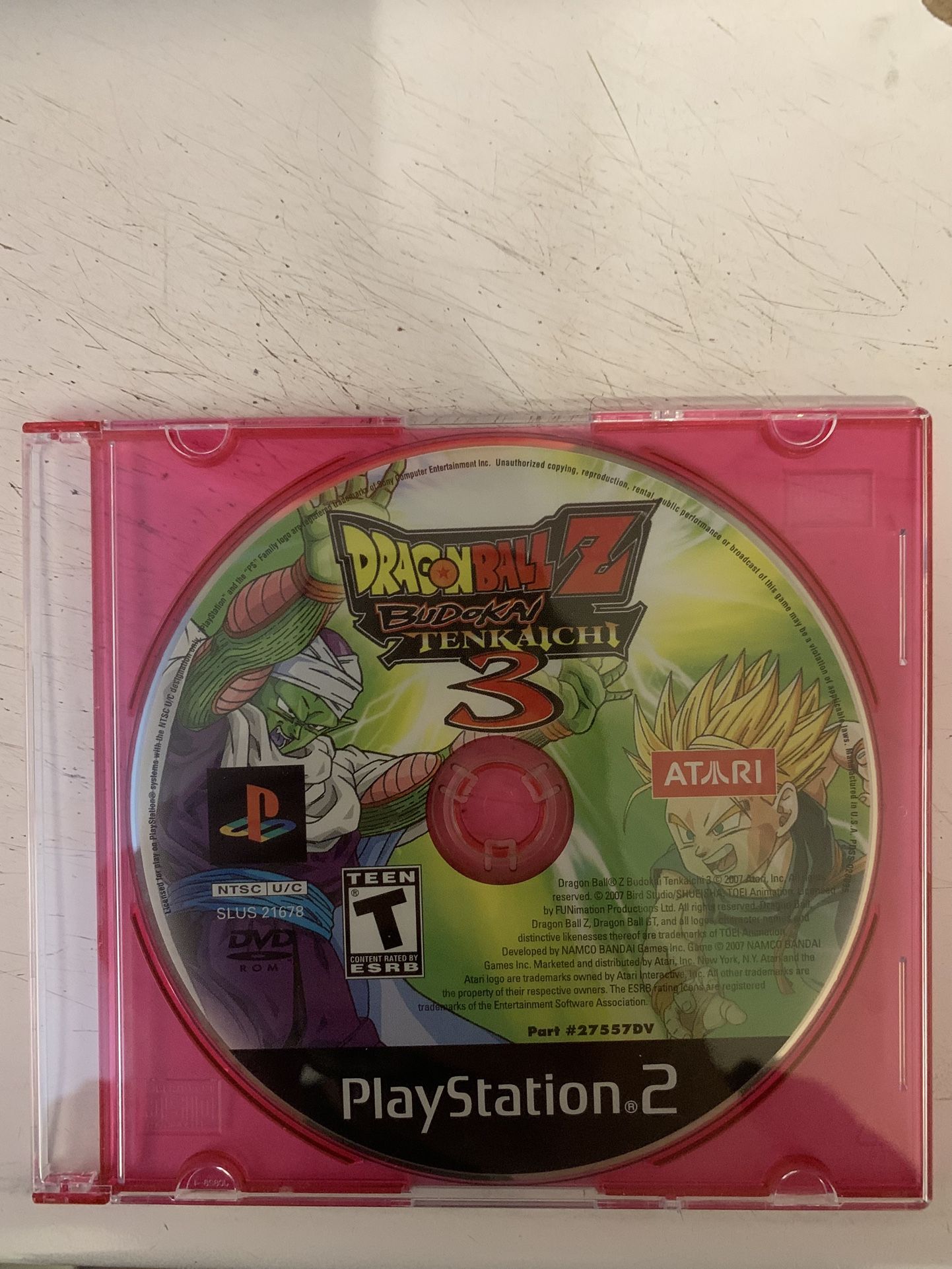 Dragon Ball Z Budokai Tenkaichi 3 (PlayStation 2, PS2) Disc Only Tested