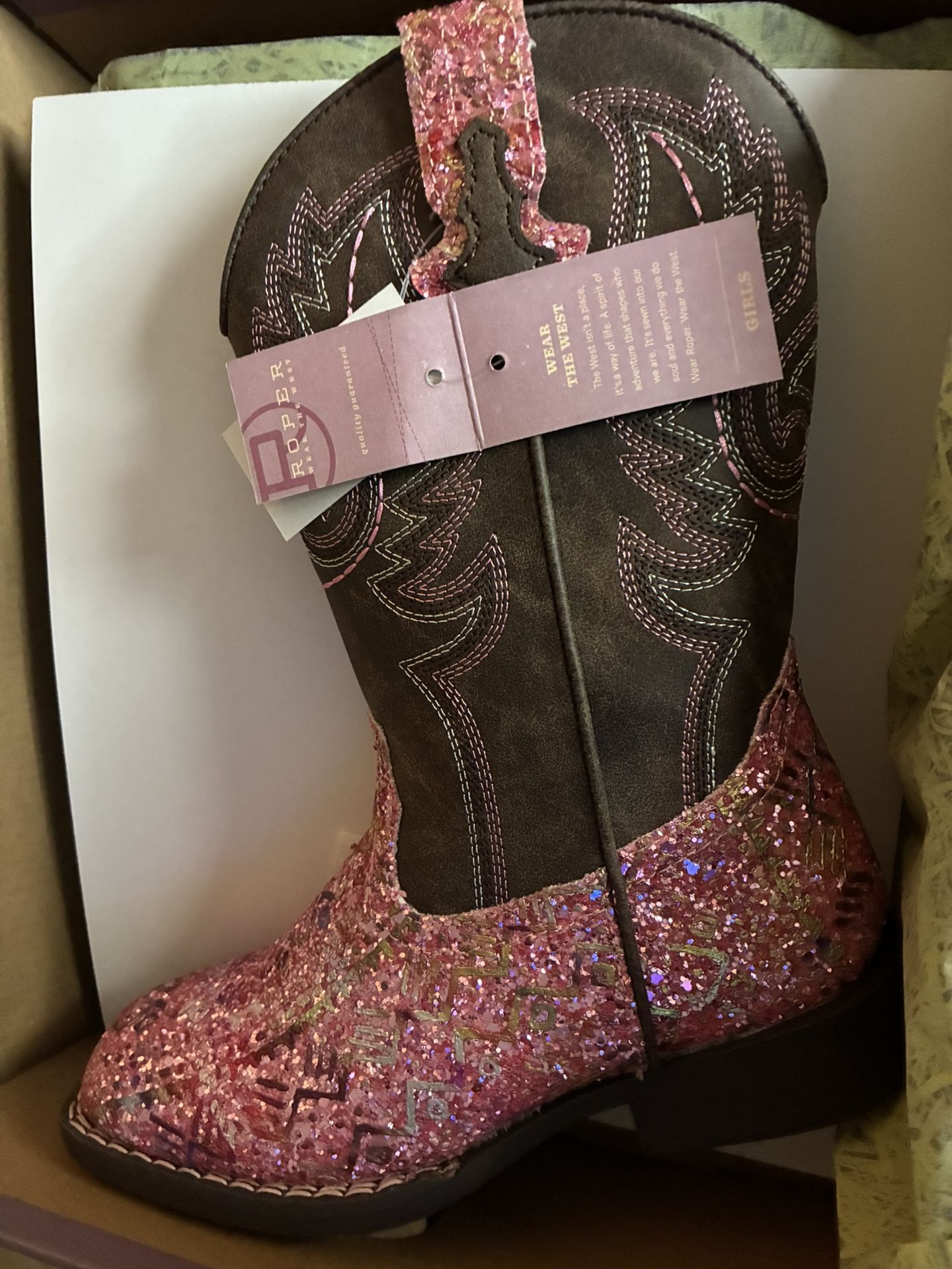 Brand New Girls Pink Boots