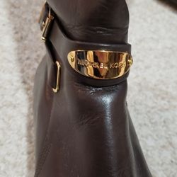 Michael Kors Brown Leather Boots 