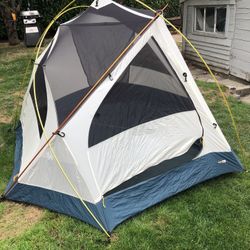 Backpack and Tent.