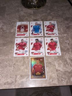Nottingham Forest Topps Trading cards lot of  7
