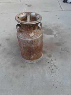 Vintage milk can