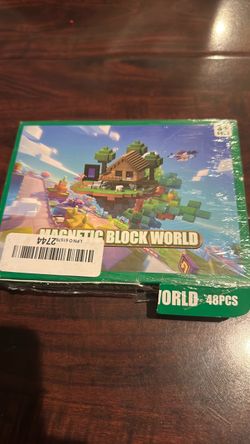 Magnetic block world toy new