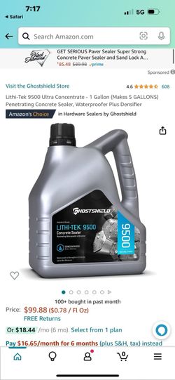Concrete sealer