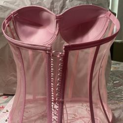 Transparent Pink Corset XS-S