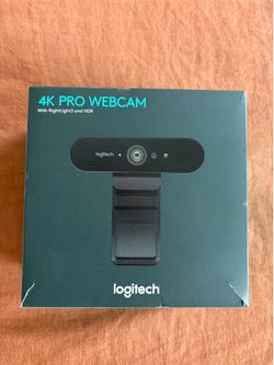 Logitech 4K Webcam with HDR and Active Noise Cancelling Microphones