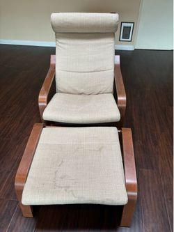 Free IKEA POÄNG Chair & Ottoman