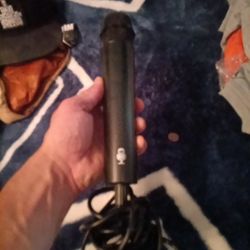 Two Karaoke Microphones  With Cords  3.5 Mm Plugs