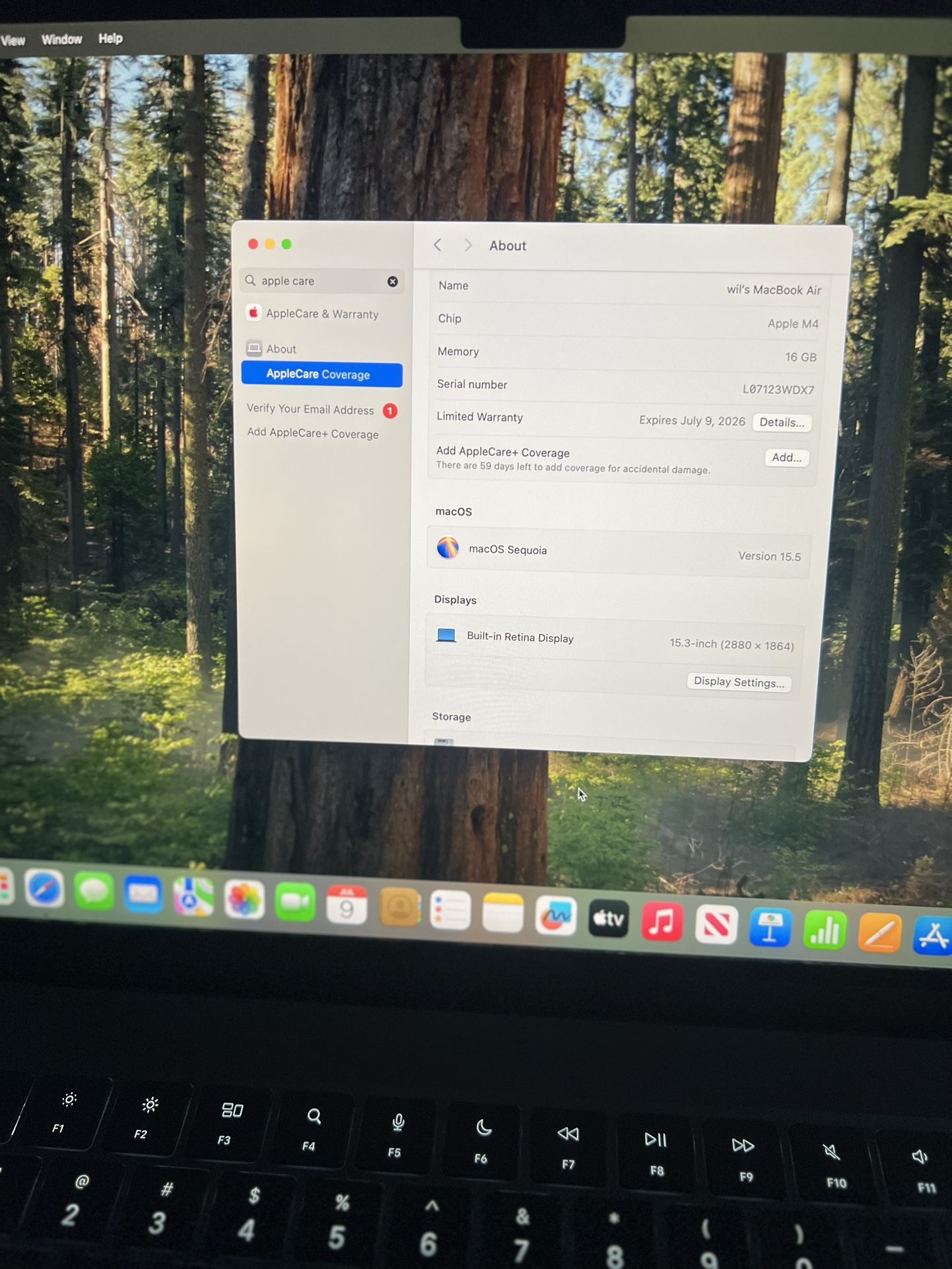 MacBook M4 Air 15”