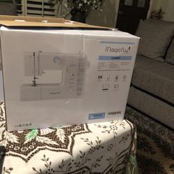 Brand New Magicfly 59 Stitches Sewing Machine, Reverse Sewing, Professional Sewing Machine for Adults, with 4 Replaceable Presser Feet, Retail  $ 220 