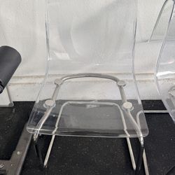 Clear Patio Chairs (4)