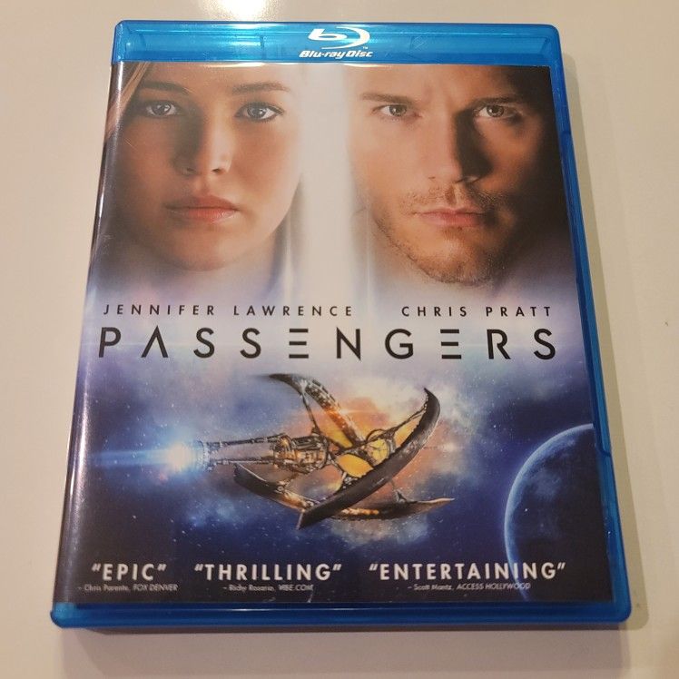 $5 BLU RAY , PASSENGERS. BLU RAY / DVD COMBO ONLY NO DIGITAL $5 OR TRADE FOR A MOVIE TITLE I DO NOT ALREADY OWN.