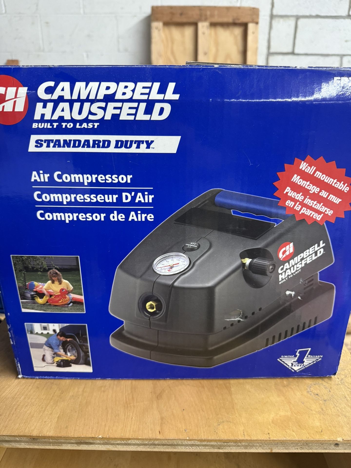 Campbell Hausfeld FP2004 Wall Mountable Air Compressor 