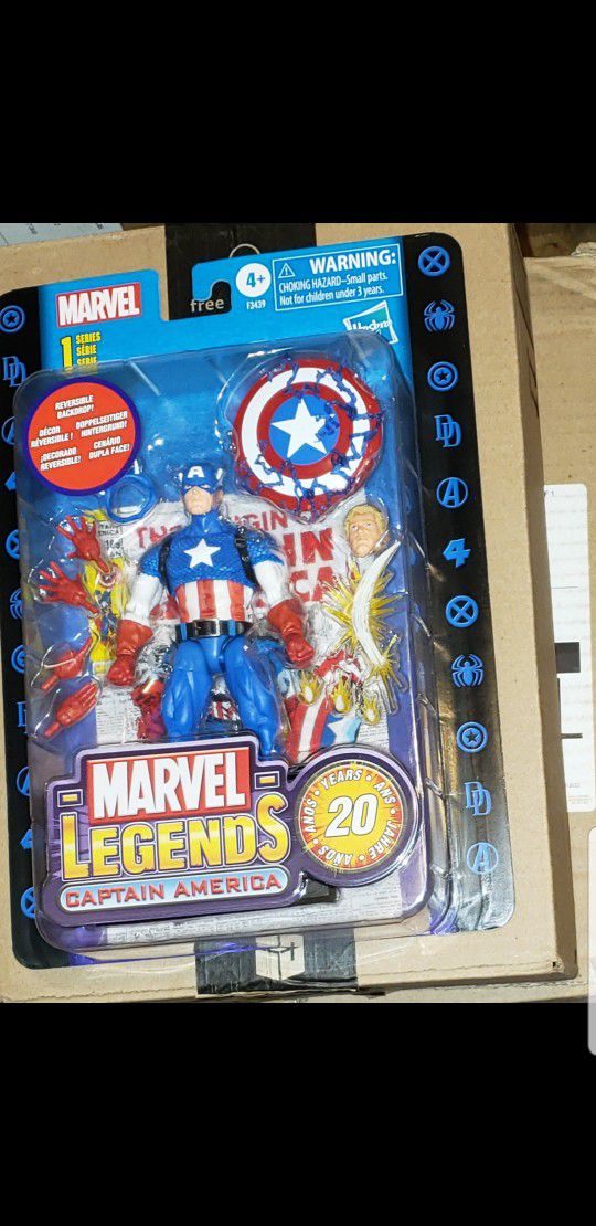 Marvel legends Comics Captain America 20th Anniversary Toy Avengers Game Movie