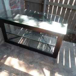 Entertainment Center, Glass TV Stand, Console 40 Inch