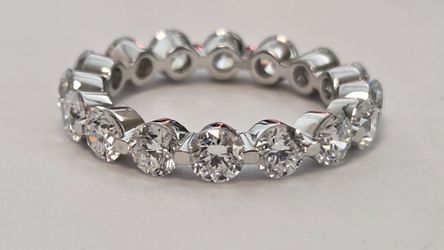 High Quality, 14k White Gold VVS Quality, SIZE 6