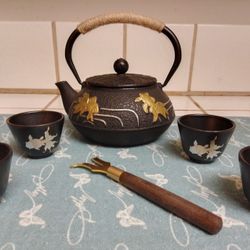 Cast Iron Tea Set 