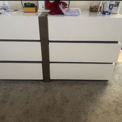 White Dresser And Night Stand