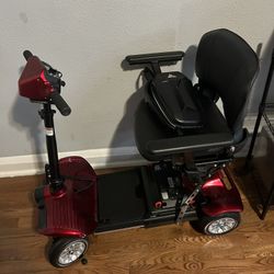 EWheels EW-27 Red Folding Mobility Scooter 