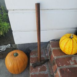 Antique Railroad Spike Hammer Wooden Handle
