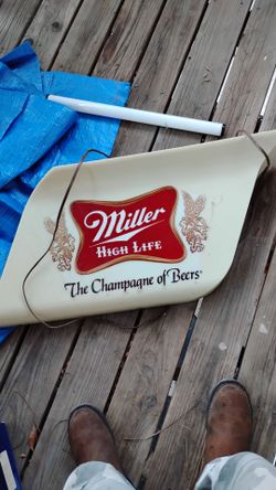 Lighted miller sign