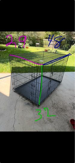 I have this extra. Large dog cage with 2 doors and compartment for 2 medium dogs
