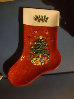 STOCKING CANDY DISH