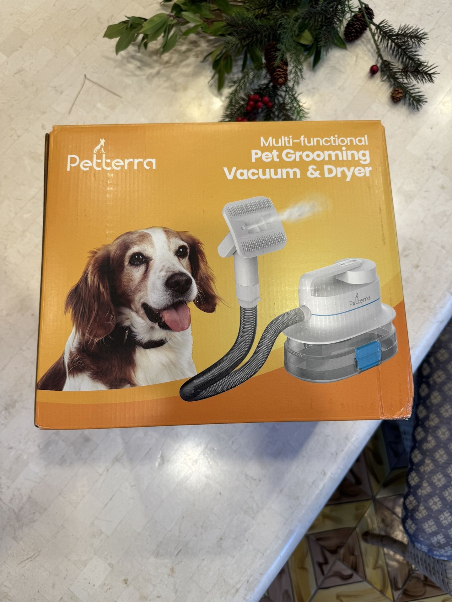Pet Terra 3 in 1 Grooming Kit: Vacuum Suction Professional Pet Grooming Clipper