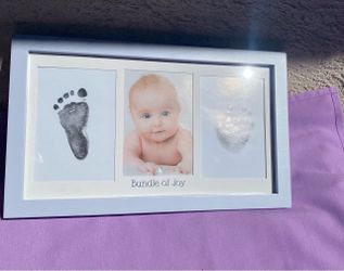 Bundle of Joy Baby Handprint Footprint Photo Frame