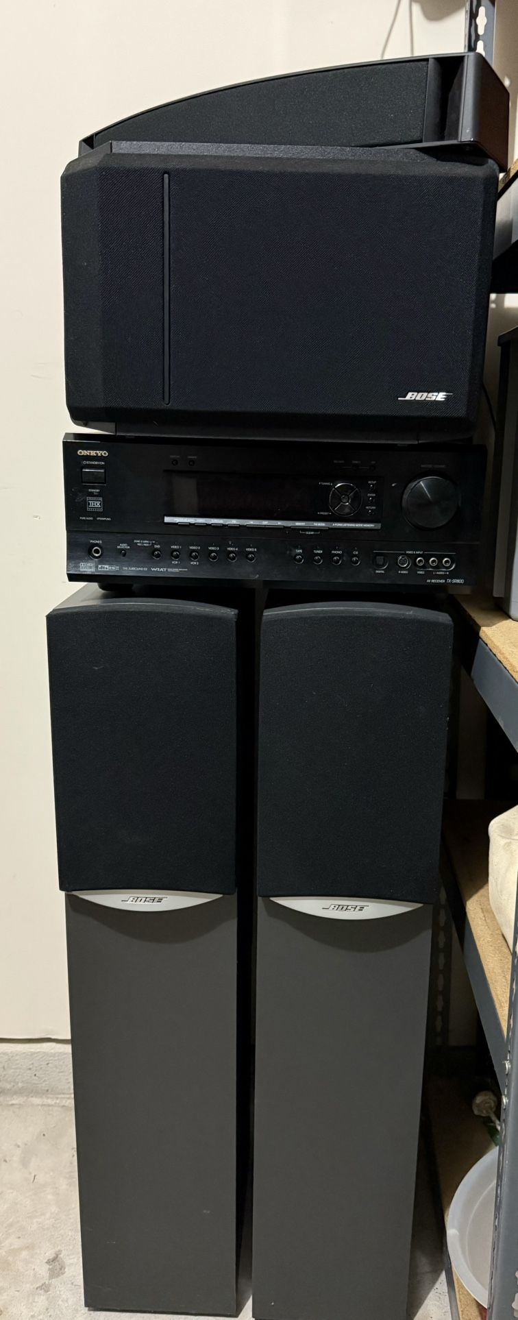 Bose Speakers & Onkyo Receiver
