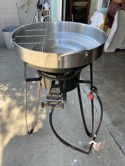 Outdoor Propane Burner with Comal and Grill Grate
