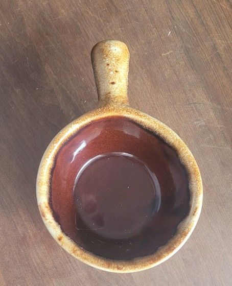 Vintage McCoy "brown drip" soup bowl 