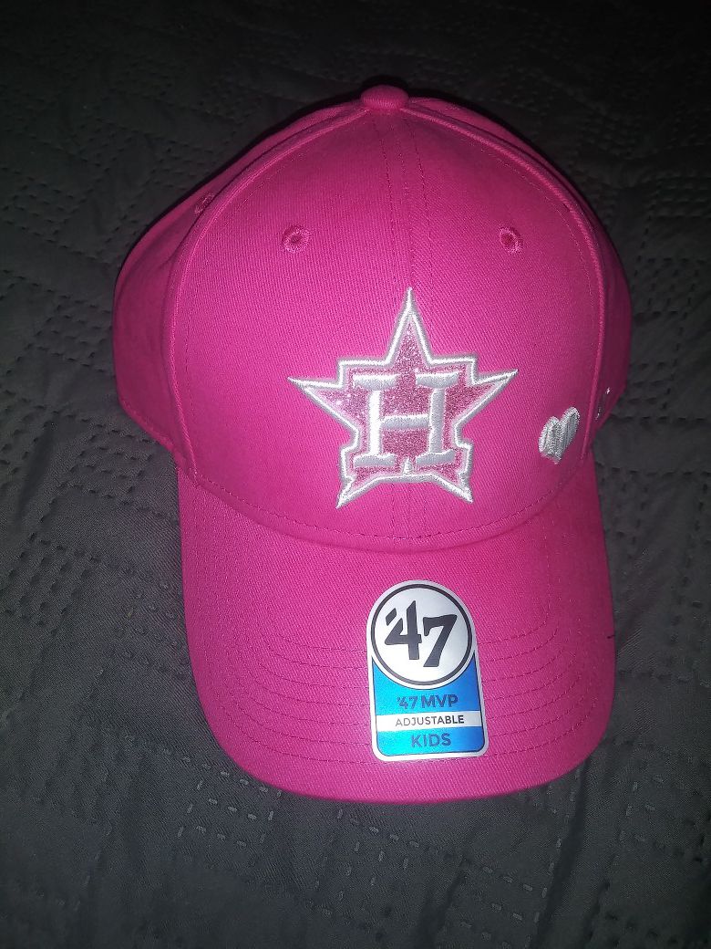 Pink astros hat brand new