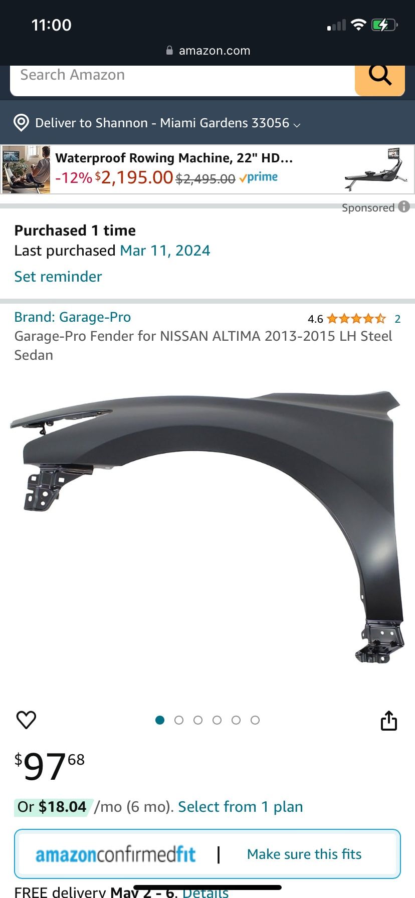 Nissan Front Left Fender