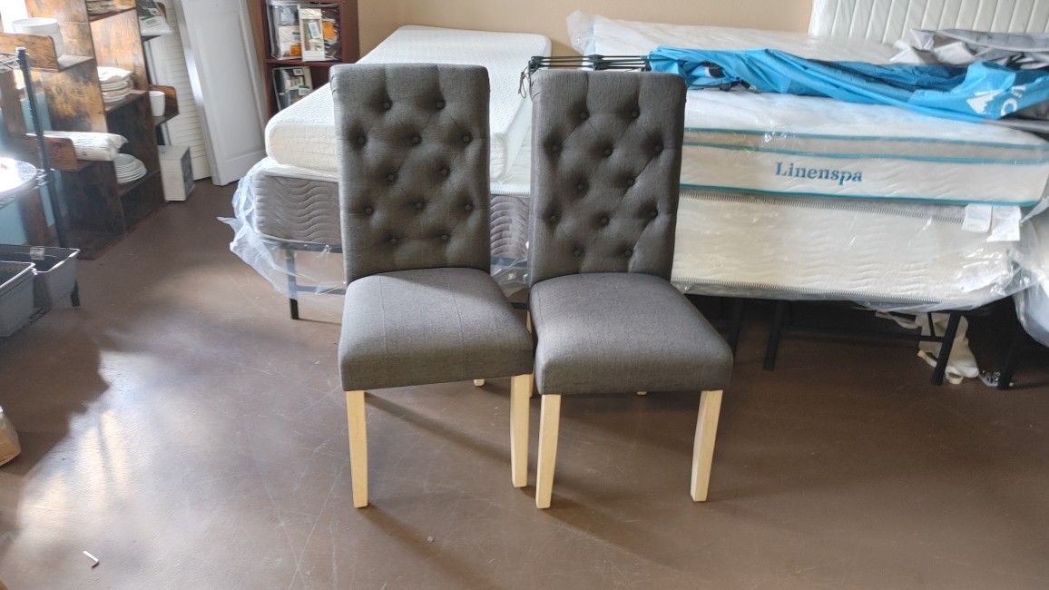 Set up 2 designer chairs $59