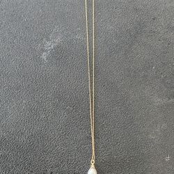 14k Gold With Fresh Water Pearl