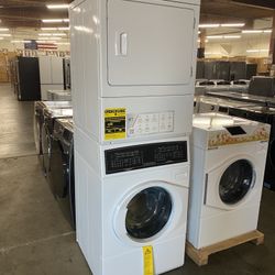 Speed Queen  SF7000WE 27 Inch Electric Laundry Center with 9 Preset Washer Cycles