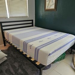 Mattress and Metal Bed Frame