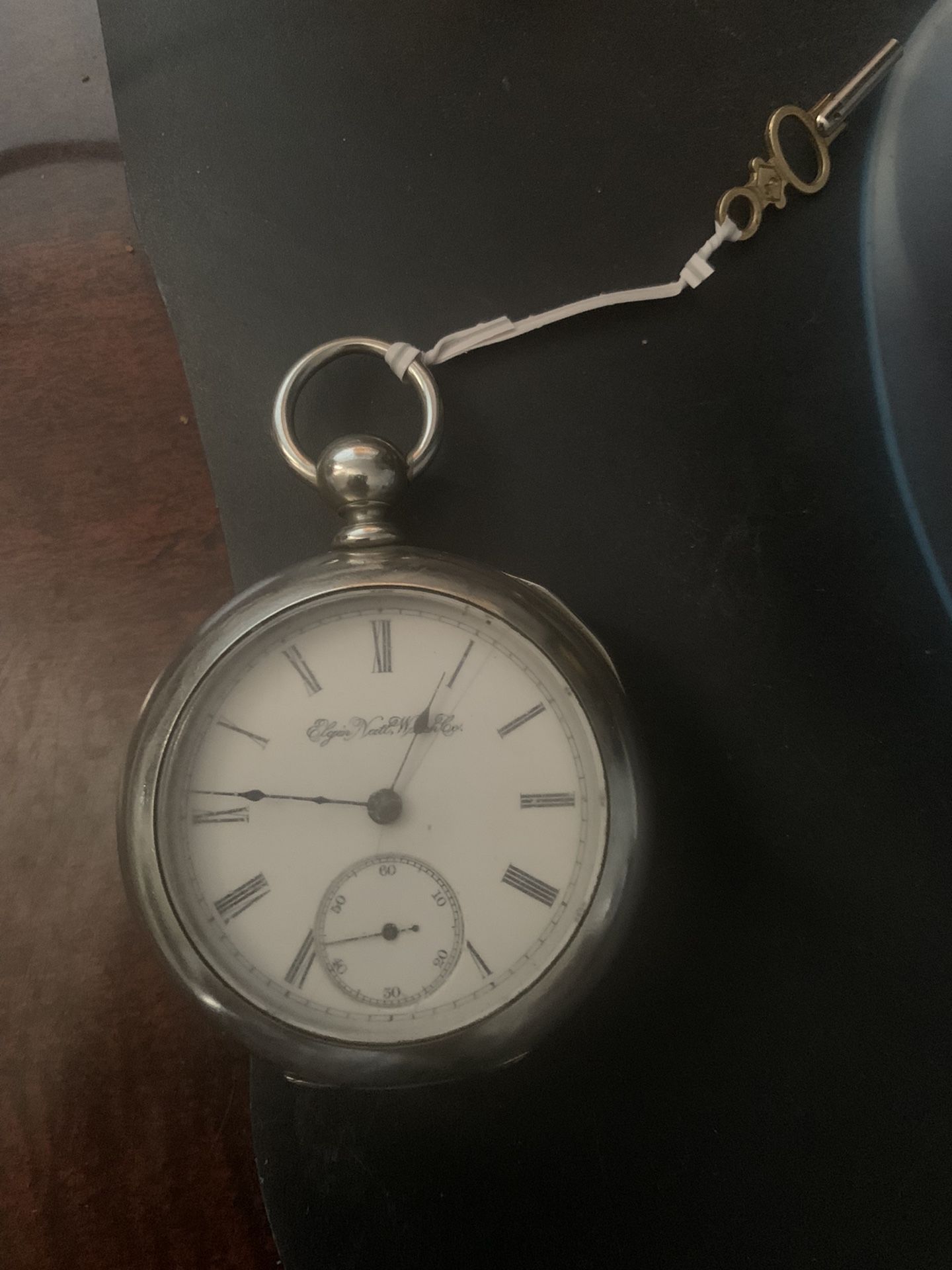 1800s Elgin Pocket Watch External Key Wind