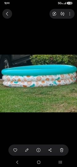 Inflatable 3 ring pool