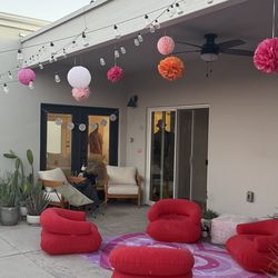 Inflatable retro chairs (set of 4)