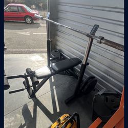 bench press with weights 
