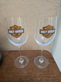 Harley Davidson Wine Glass Set