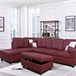 Sectional And Ottoman 